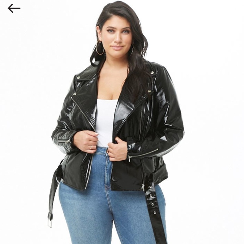 Forever 21 Plus Size Patent Leather Jacket